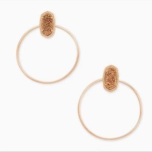 Kendra Scott ✨🆕✨ 14K✨ Rose Gold ✨Druzy Hoops✨ Earrings✨